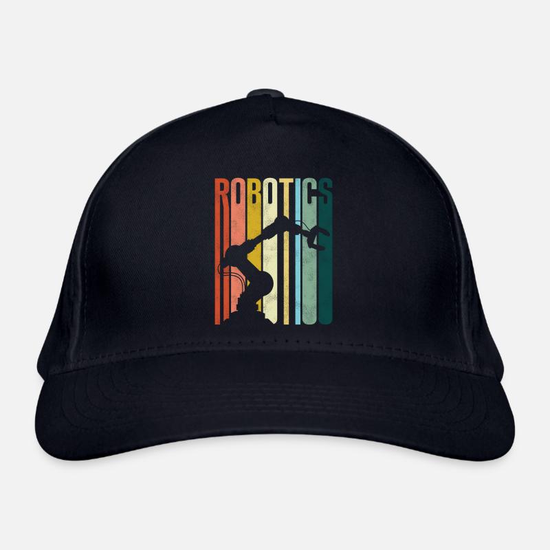 Robot Robotics Engineer Retro Bio-Baseballkappe
