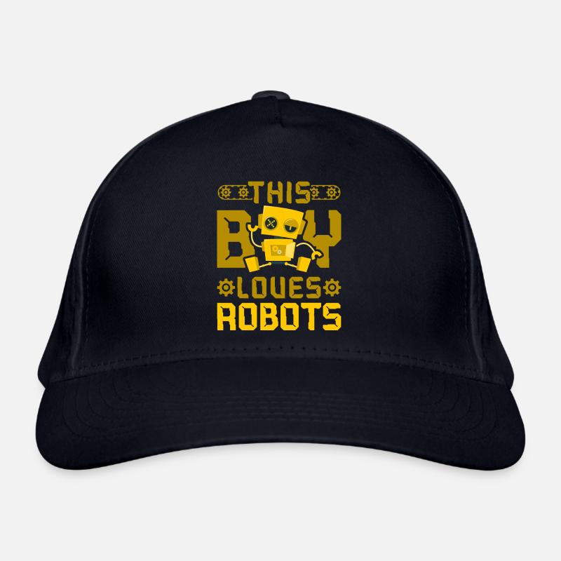 Robot Robotics Engineer Boy This Bio-Baseballkappe