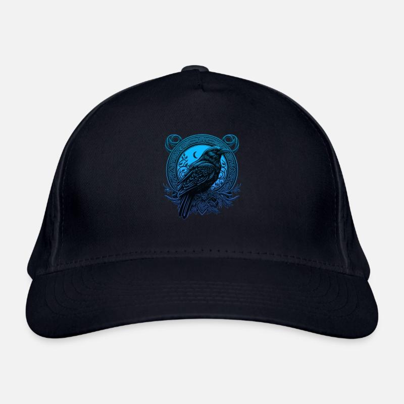 Raven Celtic Organic Baseball Cap