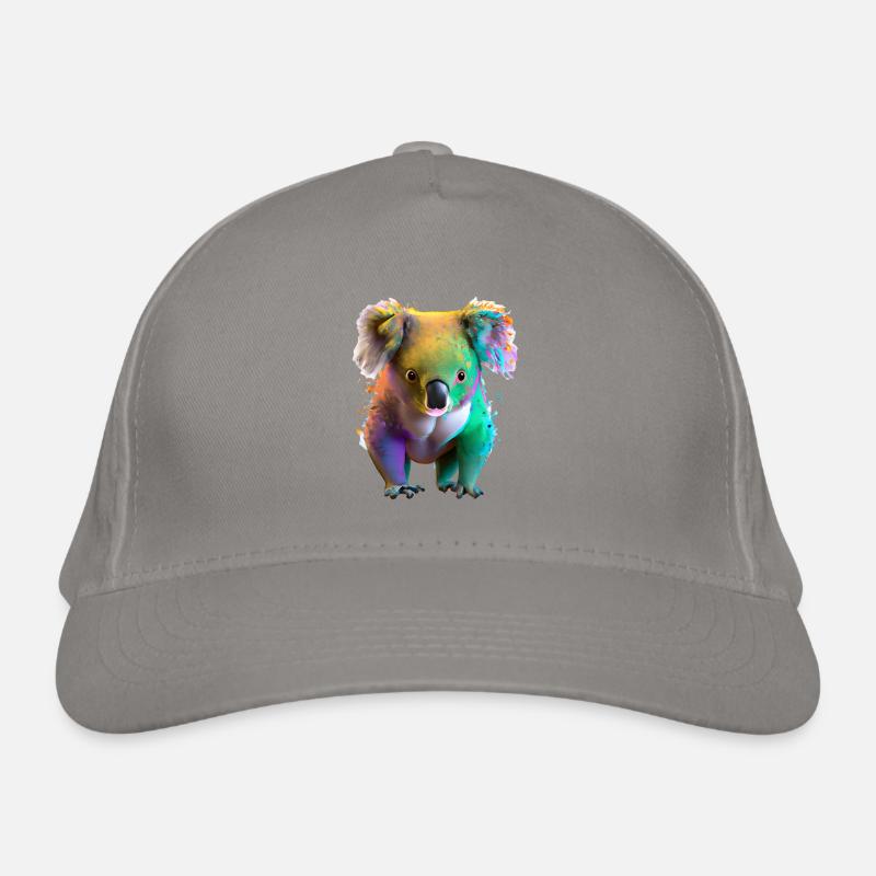 Koala dans l’explosion de couleurs Casquette classique bio