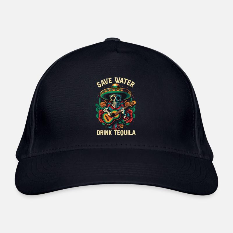 Save Water Drink Tequila Alcoholic Tequila Drinker Organic Baseball Cap