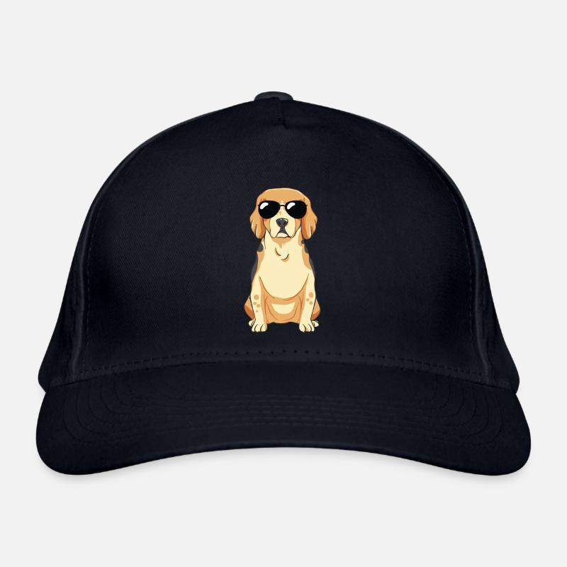 Beagle Welpe Mit Sonnebrille Bio-Baseballkappe