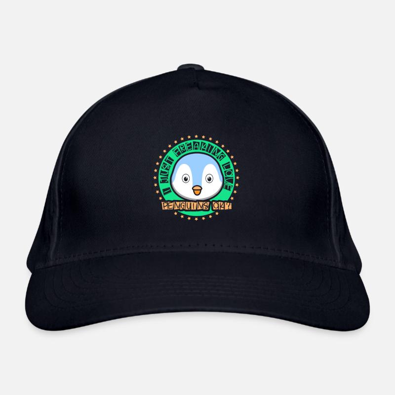 Ich Liebe Pinguine Einfach Ok Süß Tier Pinguin Bio-Baseballkappe