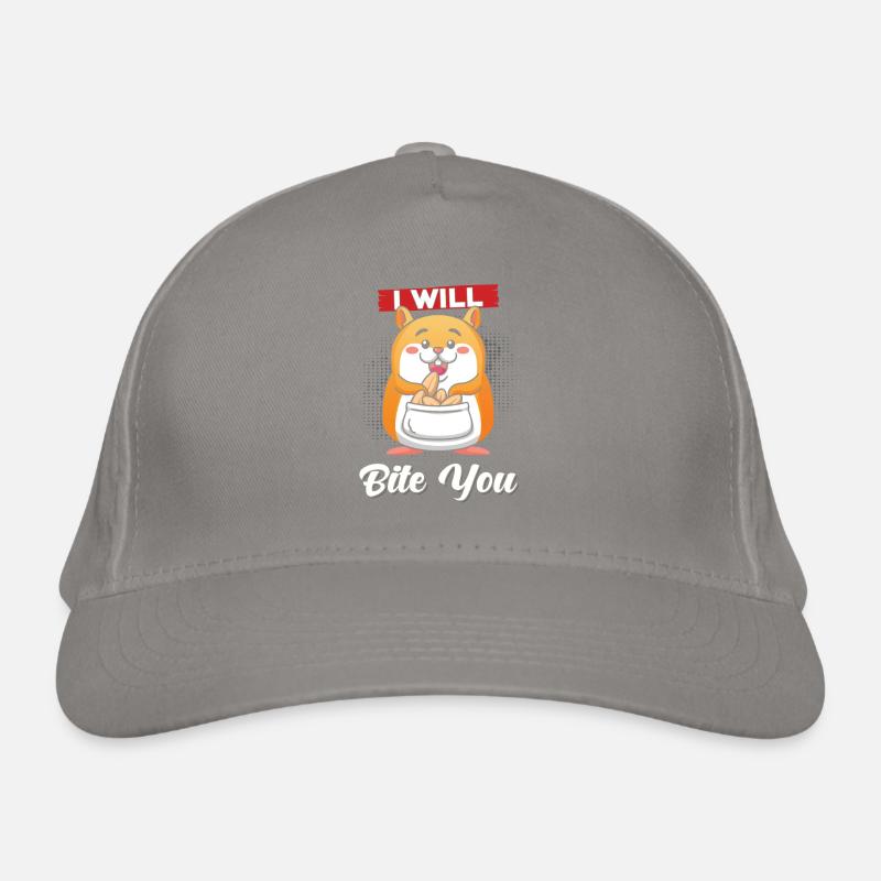 Hamster Ich will dich beißen Bio-Baseballkappe
