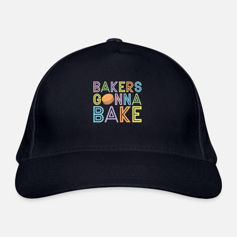 Les boulangers macarons vont à Baker Retro Sweets Cooking Casquette classique bio