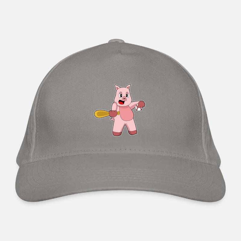 Pig Baseball Batte Casquette classique bio