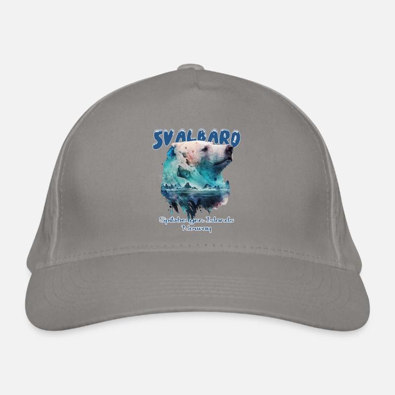 Svalbard Norwegen Spitzbergen Polar Eisbär Bio-Baseballkappe