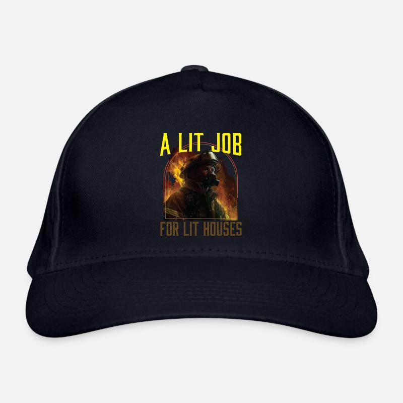 Un travail éclairé pour les pompiers de maisons éclairées Casquette classique bio