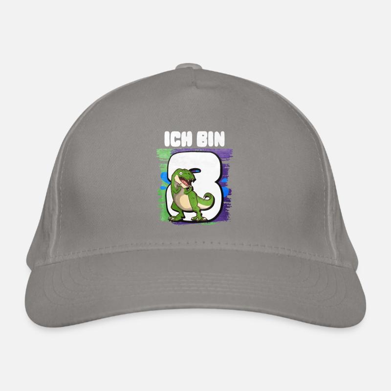 Ich Bin 8 T-Rex Bio-Baseballkappe