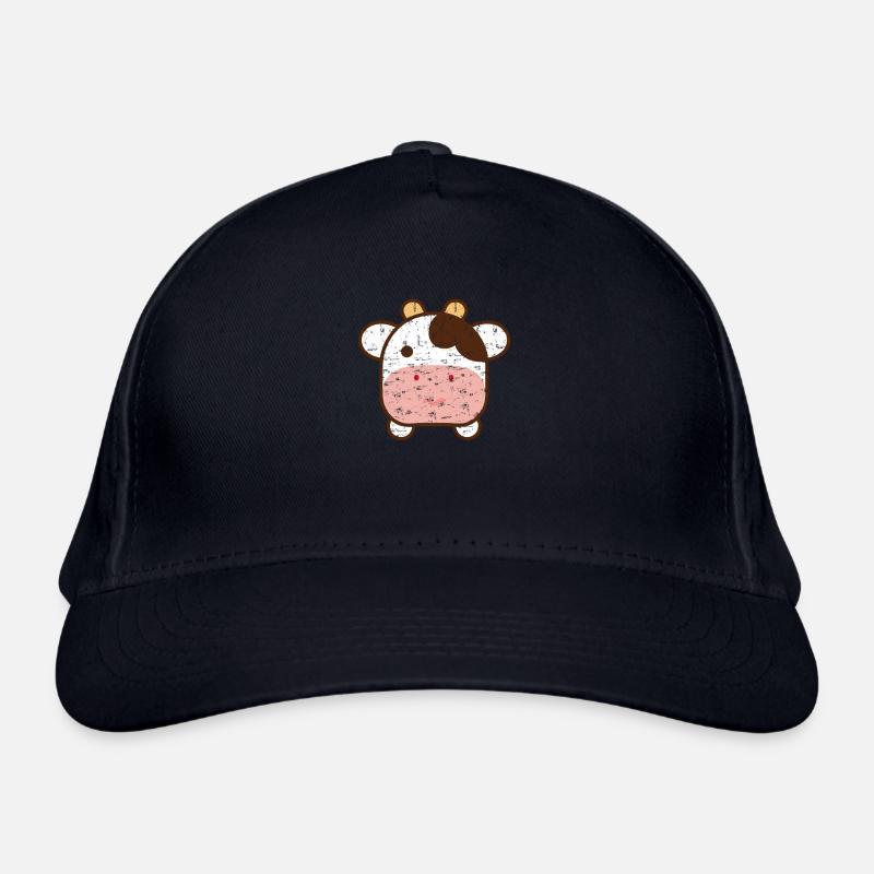 Mignonne vache Emo dans le style Kawaii Casquette classique bio