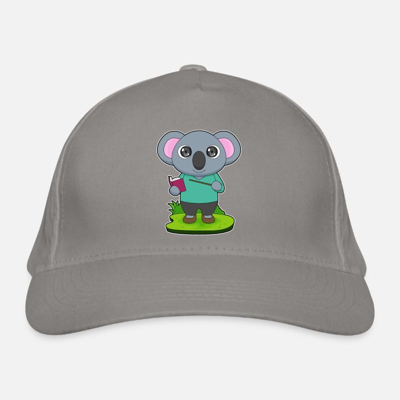 Koala Teacher Pointer Organic Baseball Cap