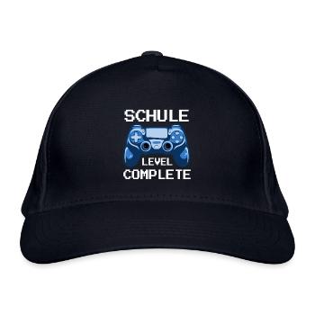 Schule Geschafft Schulabsolvent Schulabgänger - Bio-Baseballkappe - Navy - Vorne