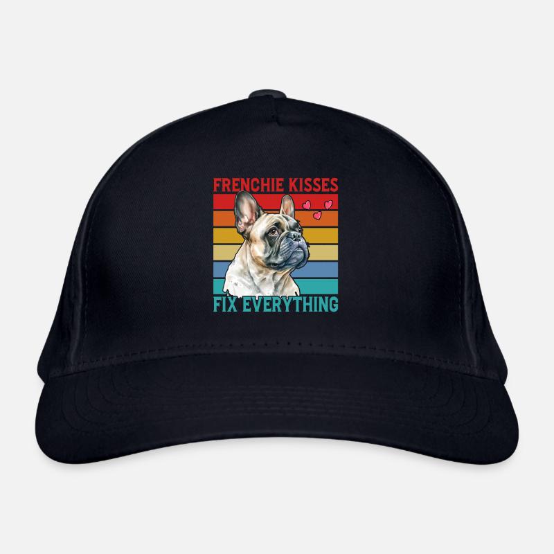 Frenchie Kisses fix everything Organic Baseball Cap