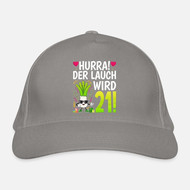 Hurra der Lauch wird 21 Bio-Baseballkappe