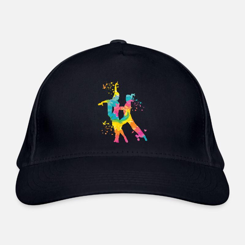 Danseur d’aquarelle de couple de danse latine Casquette classique bio