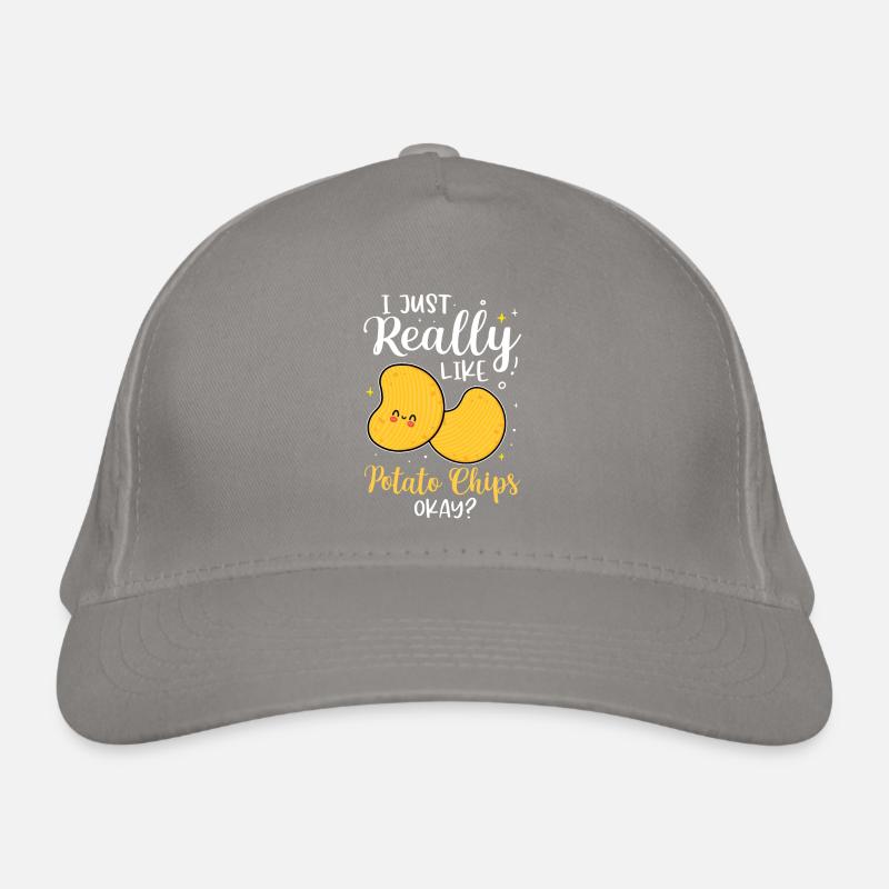 Chips Eating Snacks Candy Gift Organic Baseball Cap