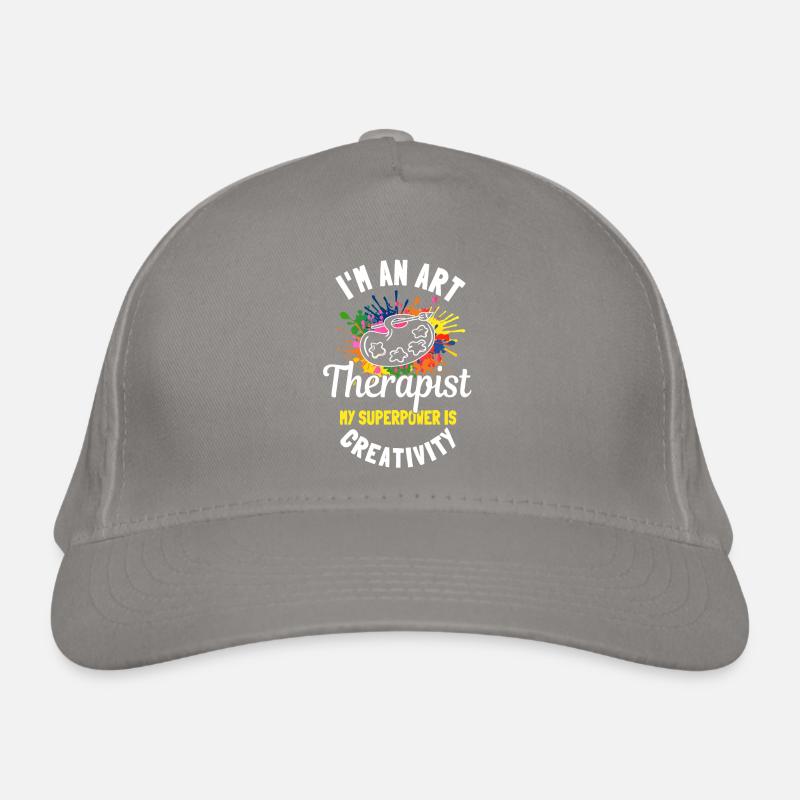 Great Art Therapy Quote Organic Baseball Cap