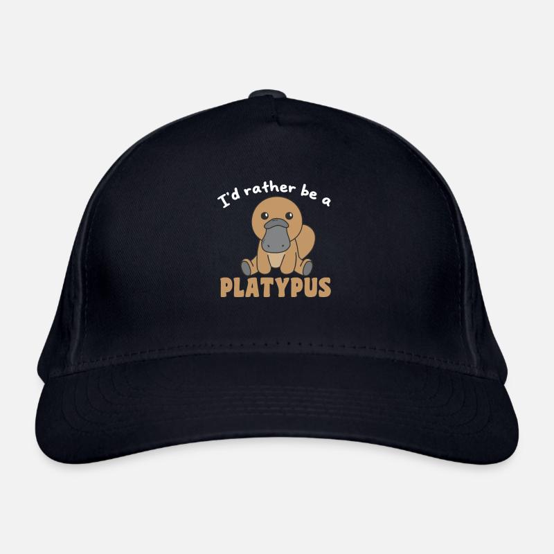 I'd rather be a platypus - cute animal Organic Baseball Cap