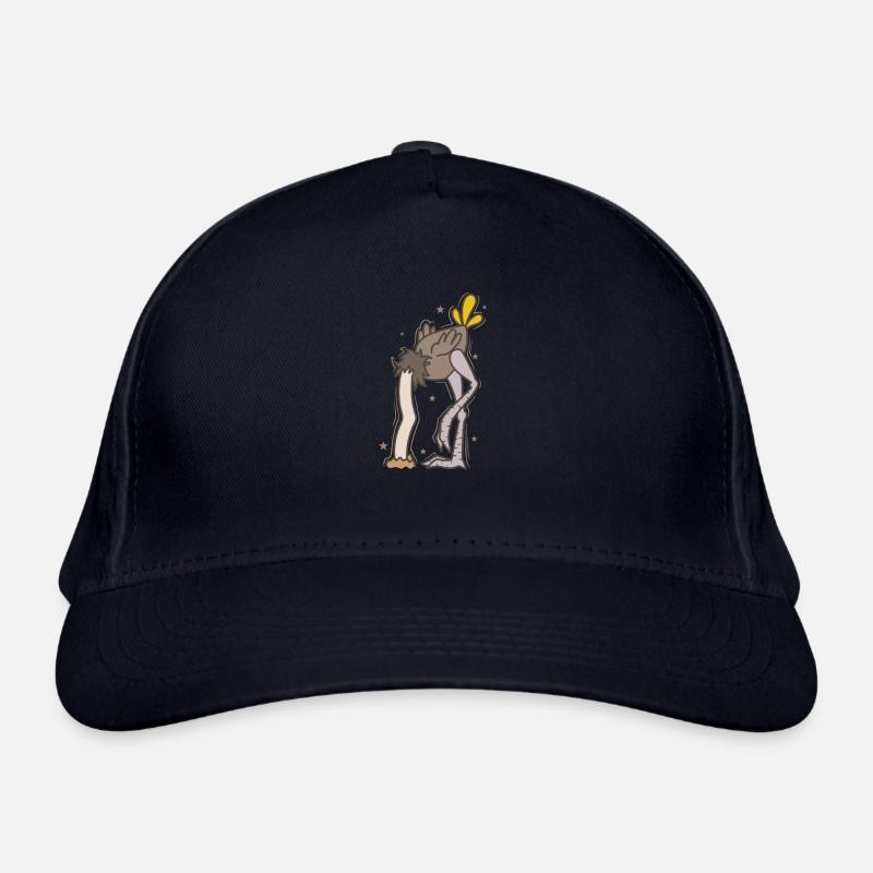 Autruche avec la tête dans le sol ratite Casquette classique bio