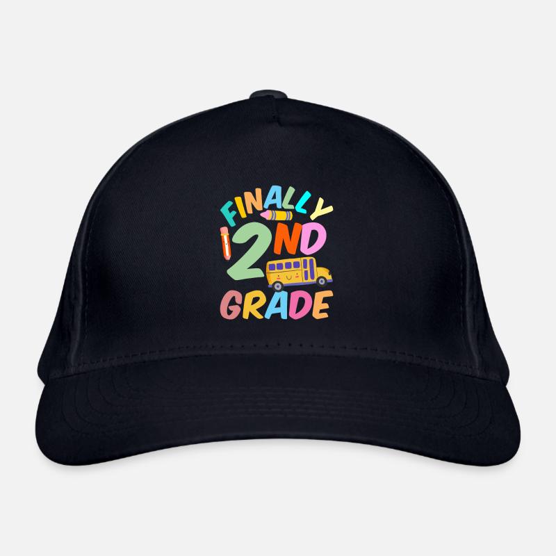 Finally Second Grade Teacher School Second Grader Organic Baseball Cap