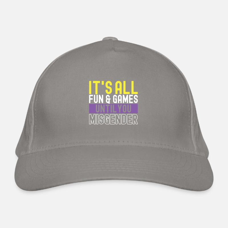 Non Binary Pride Genderqueer Organic Baseball Cap