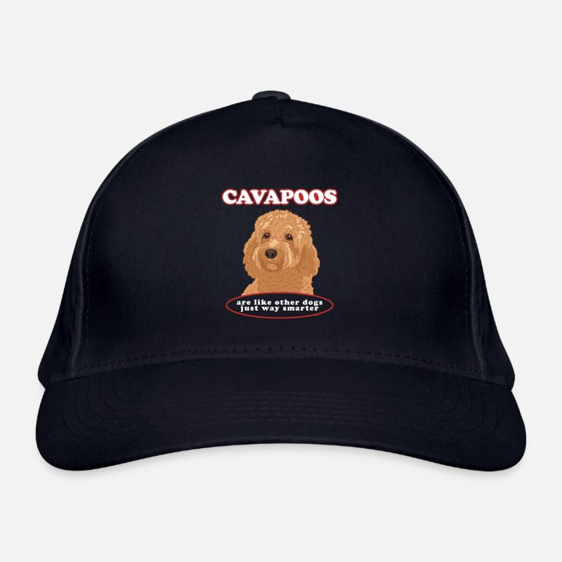 Cavapoo Dog Cavoodle Dog Owner Gift - Organic Baseball Cap - navy