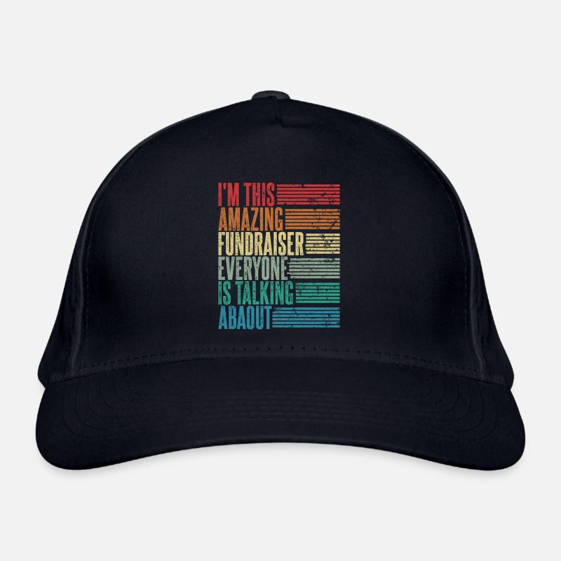 Vintage Donate Fundraiser Cadeau Rétro Casquette classique bio