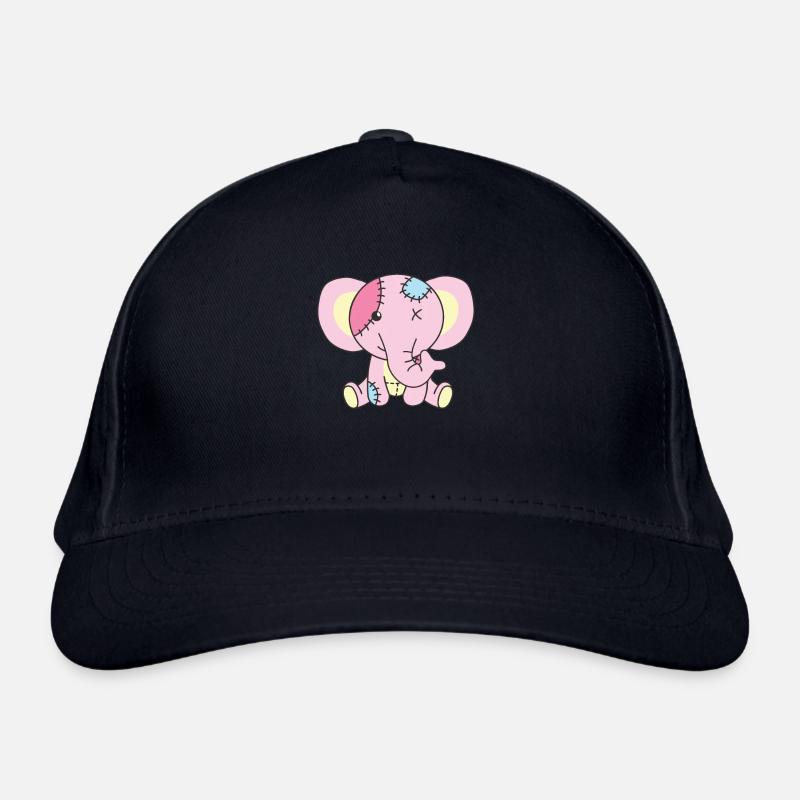Kawaii Gothique Eléphant Pastel Goth gothique Casquette classique bio