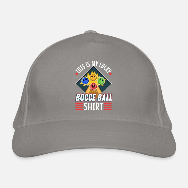 This is my Lucky Bocce ball Organic Baseball Cap