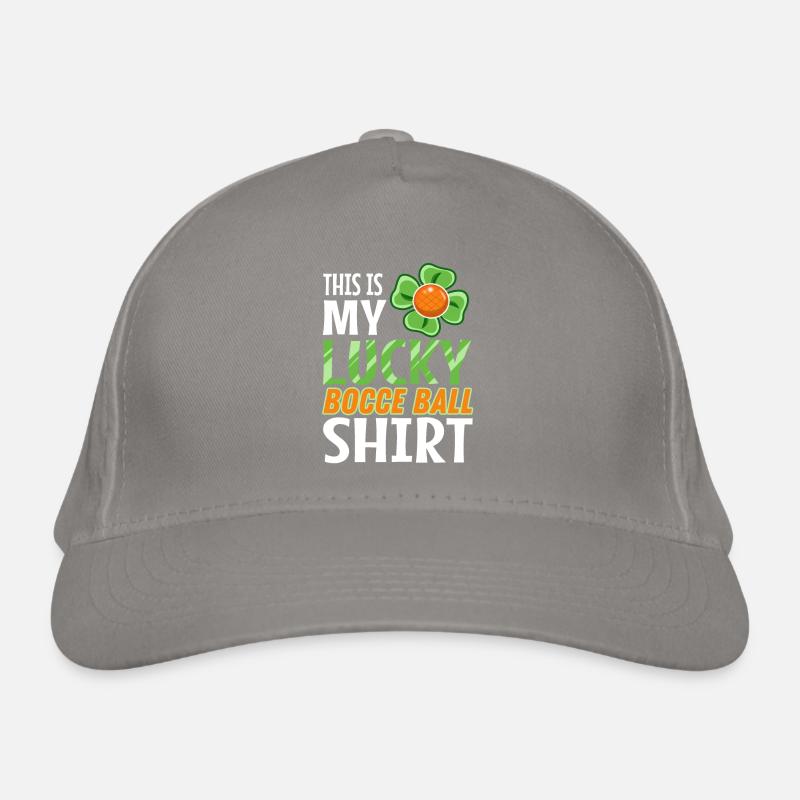 This is my Lucky Bocce ball Organic Baseball Cap