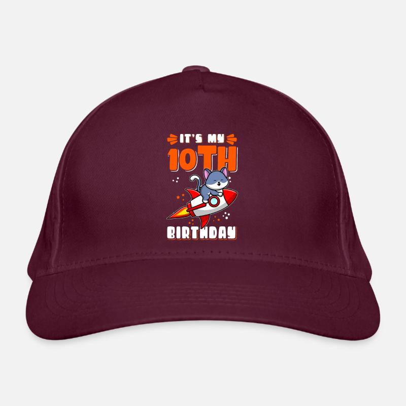 10. Geburtstag 10 Jahre alt Geschenk Geschenkidee Bio-Baseballkappe
