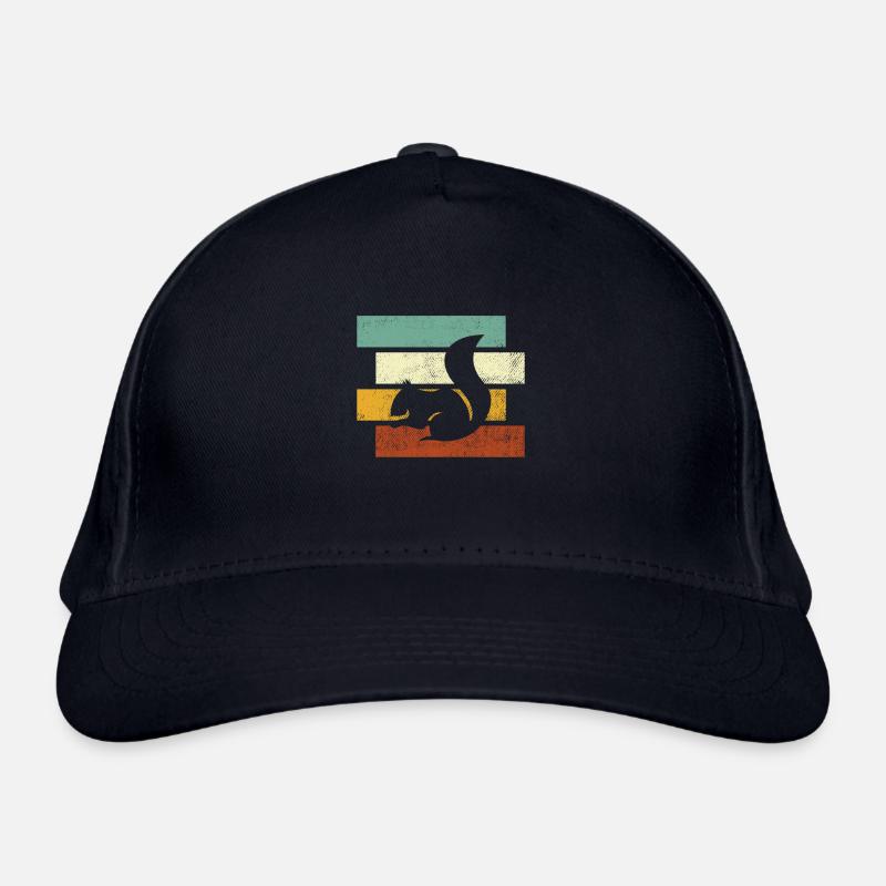 Squirrel Retro Organic Baseball Cap