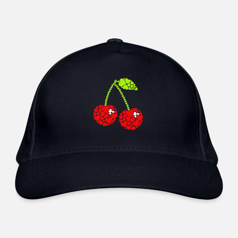 Kirsche Frucht Kirschen Cherry Bio-Baseballkappe