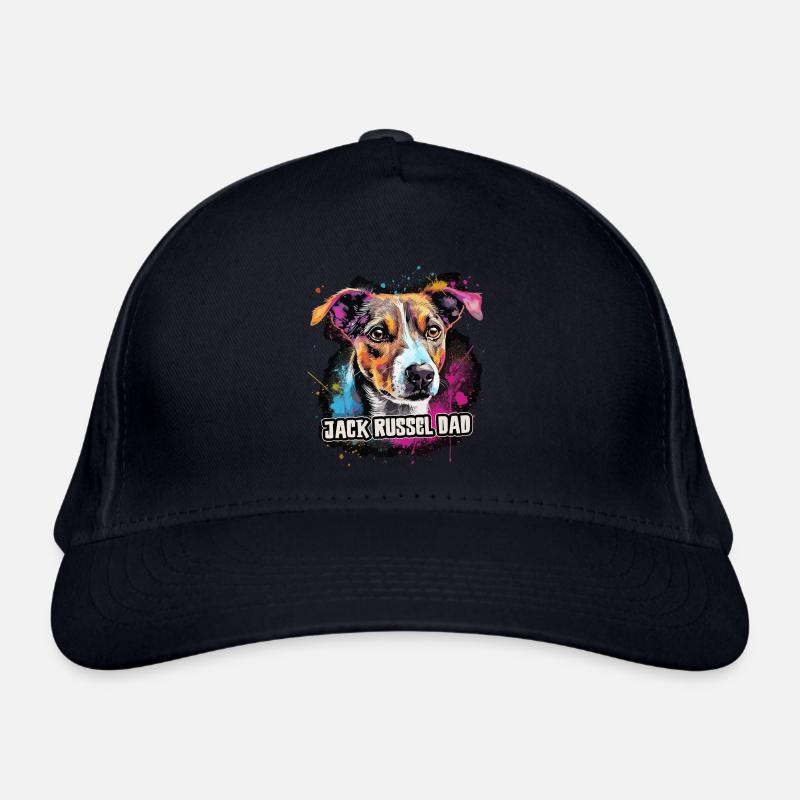 Jack Russel Hund Geschenk Spruch - Bio-Baseballkappe - Navy