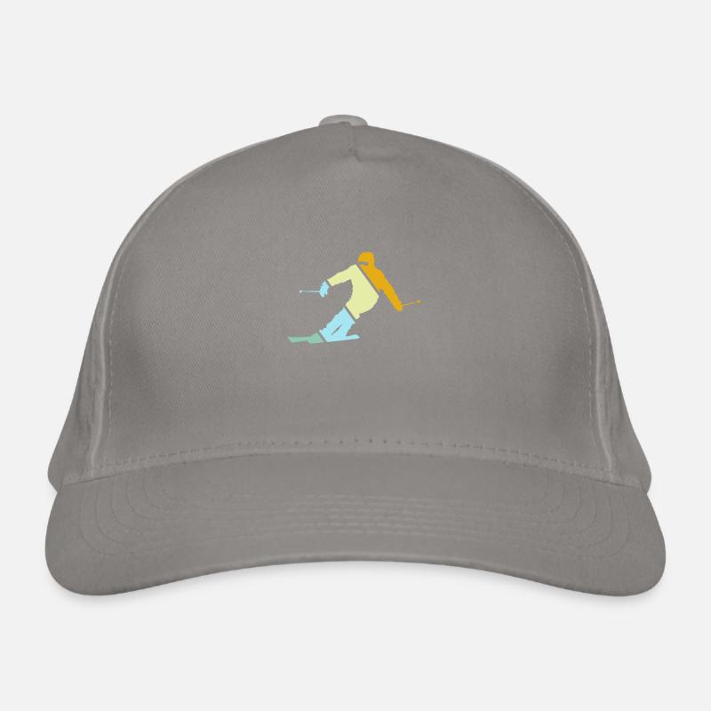 Ski Retro Organic Baseball Cap