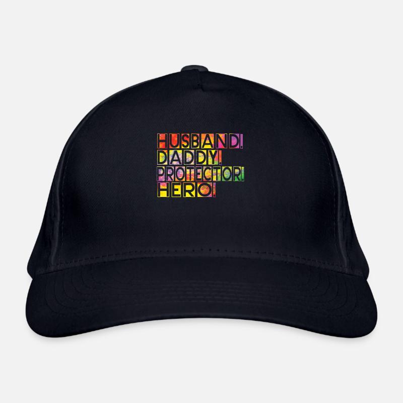 Husband Daddy Protector Hero Father's Day Organic Baseball Cap