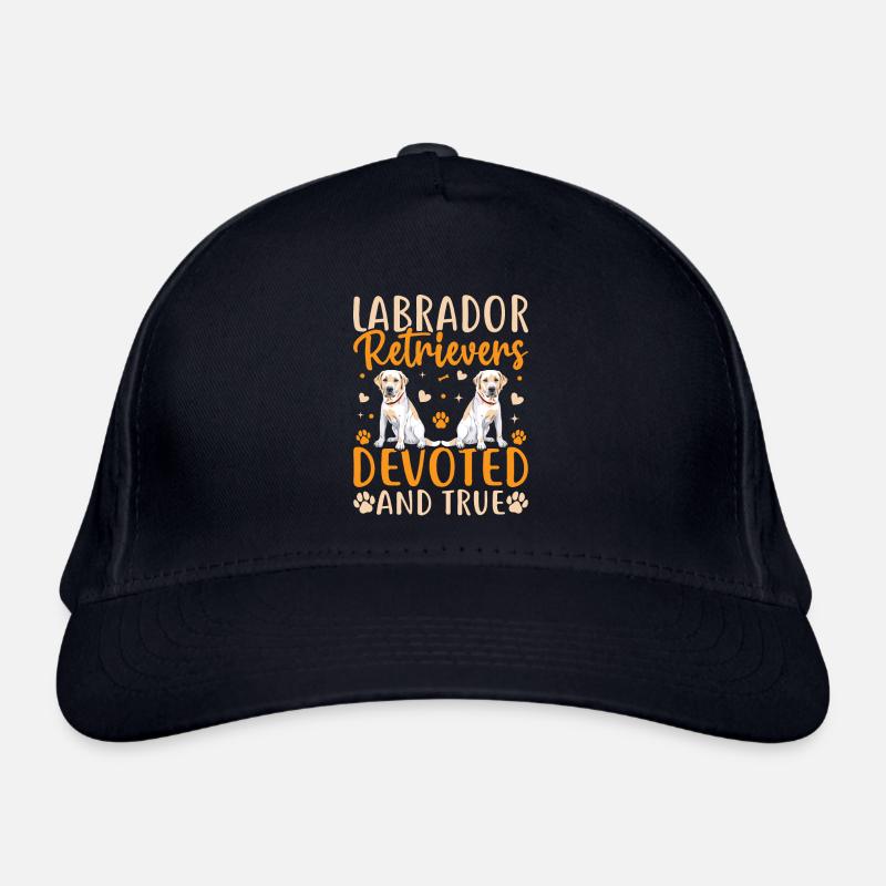 Labrador Retrievers dévoués et vrais Casquette classique bio