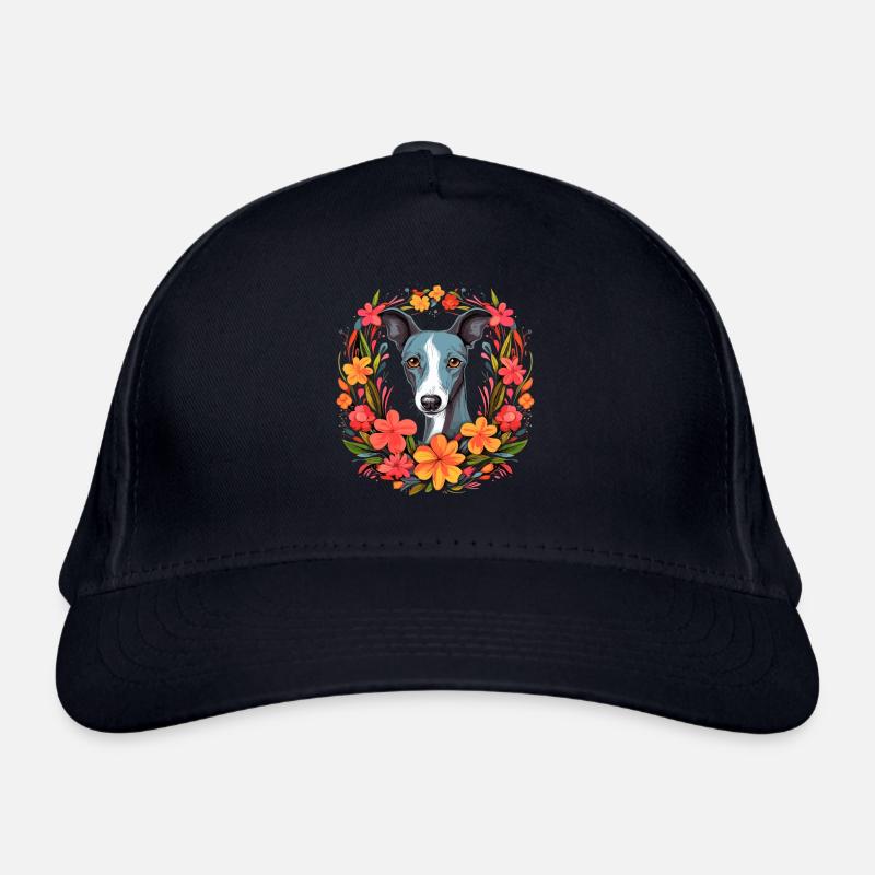 Whippet Dog Gift Organic Baseball Cap