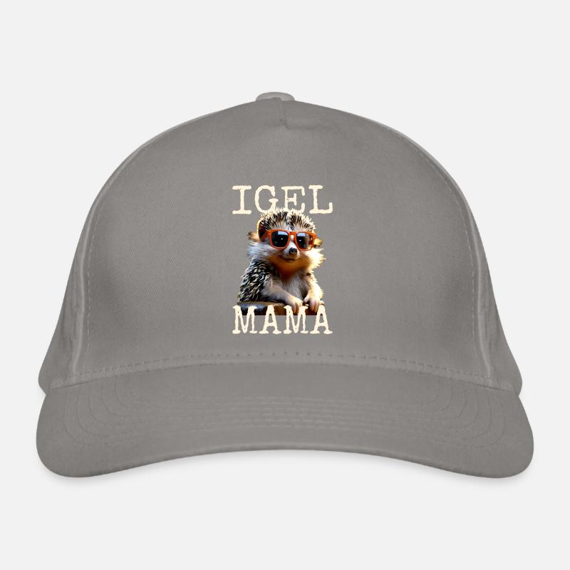 Igel Mama Mom Igelfrau Muttertag Igelmama Igel Mum Bio-Baseballkappe