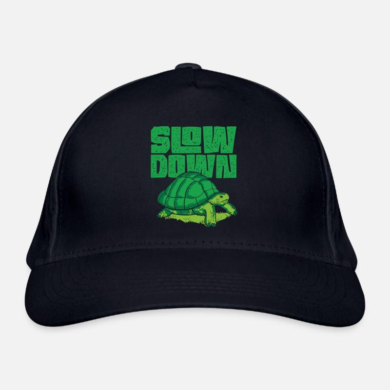 Sea Turtle Tortoise Slow Down Bio-Baseballkappe