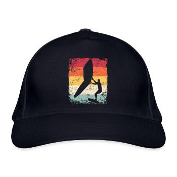 Wing Foil Wingsurf Retro Foil Wings - Casquette classique bio - marine - Devant