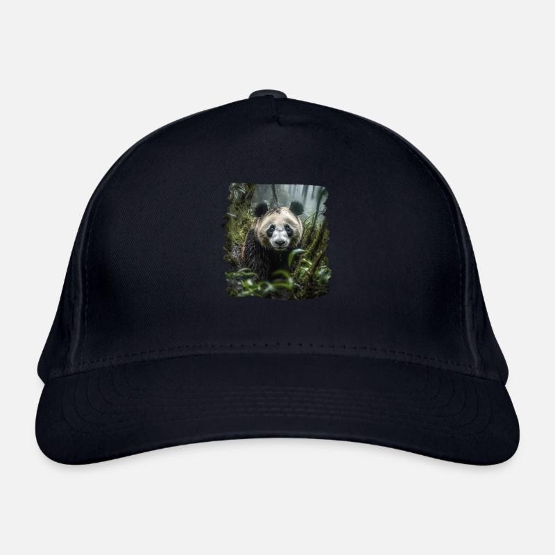 Pandas realistic Panda Giant Panda Organic Baseball Cap