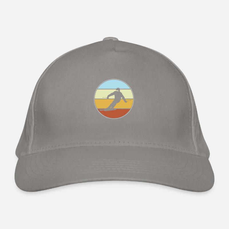Ski Retro Organic Baseball Cap