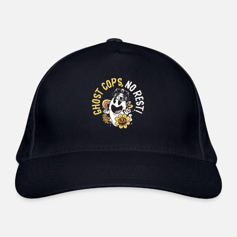 Ghost cops, no rest! Policeman Spooky Hal Organic Baseball Cap