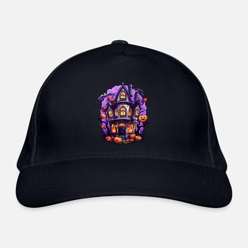 Bande dessinée Halloween Maison hantée Casquette classique bio