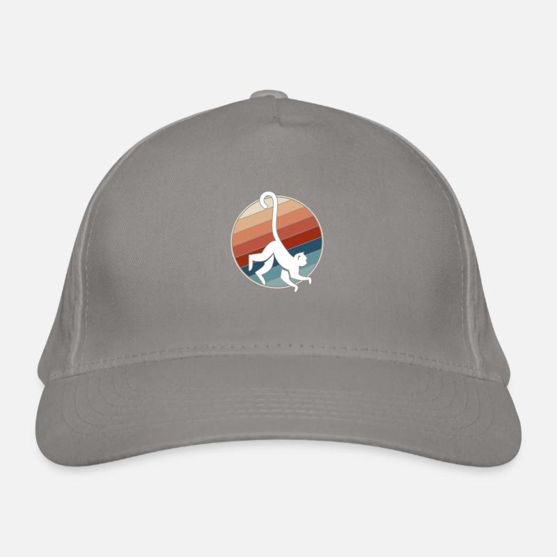 Affe Retro Bio-Baseballkappe