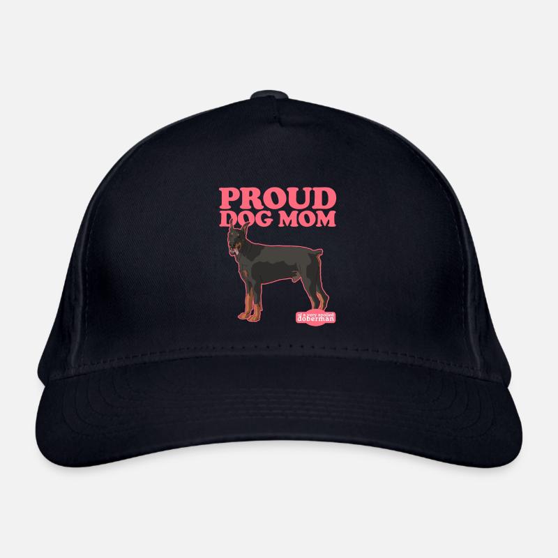 Dobermann Mom | Hundemama Hundebesitzer Geschenk Bio-Baseballkappe