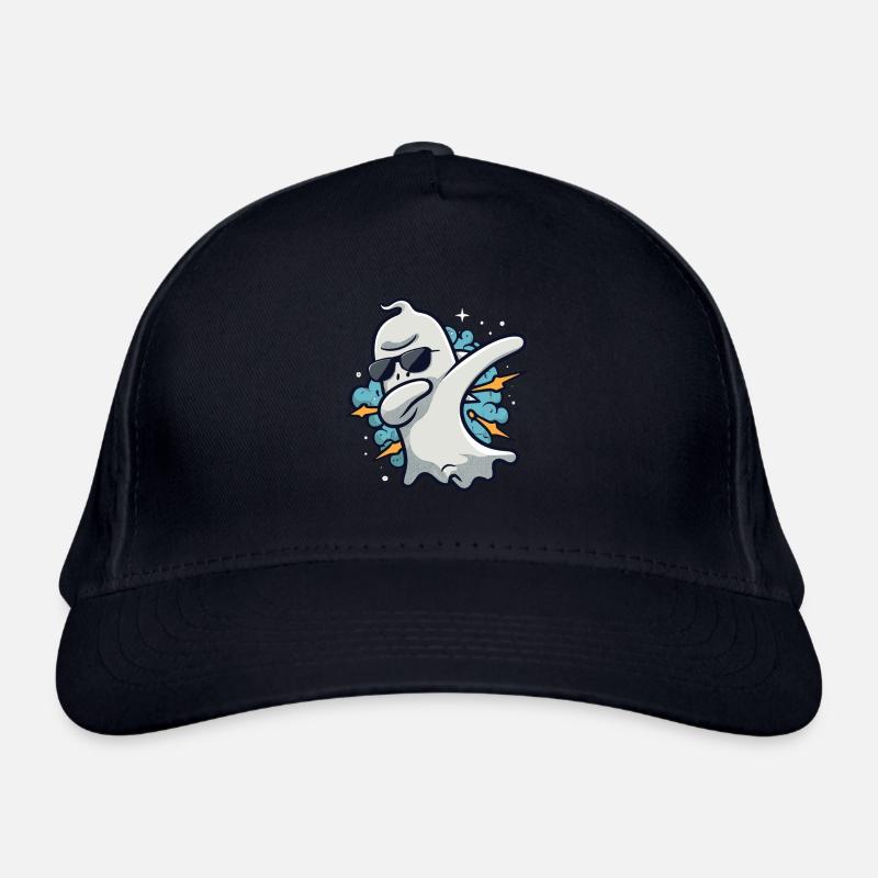 Ghost Dabbing Halloween Dabbing Dab Ghost Organic Baseball Cap