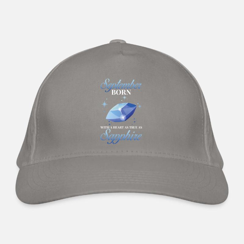Birthstone September Sapphire Organic Baseball Cap
