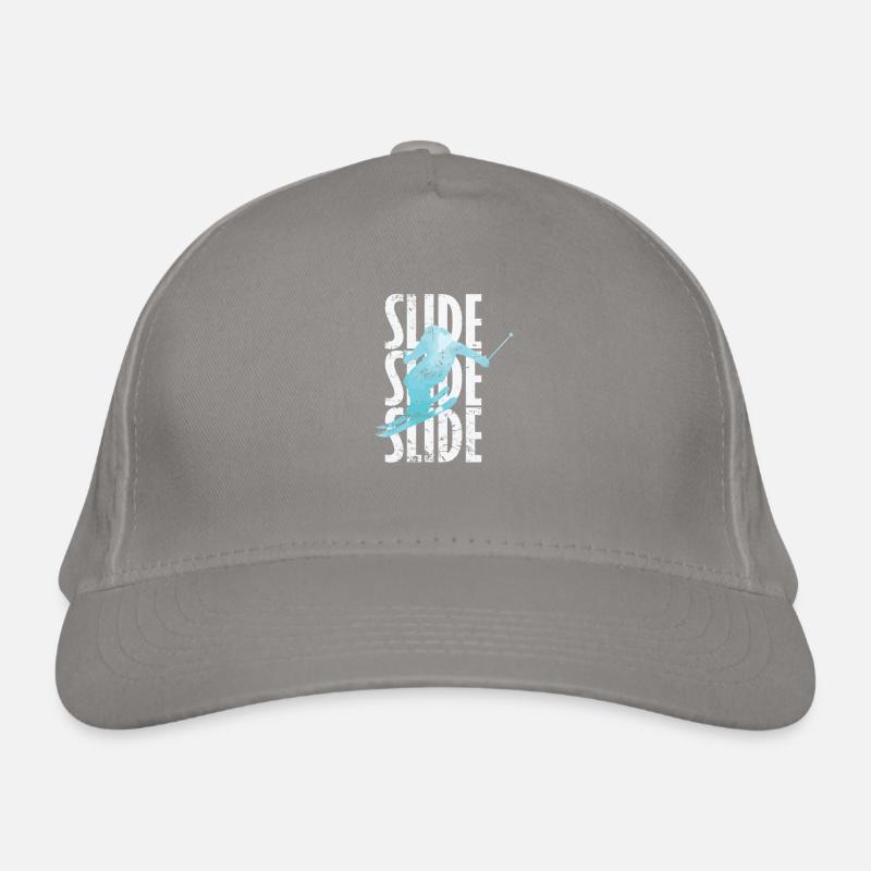 Slide Skiing Organic Baseball Cap